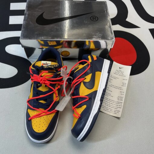 Off-White Dunk Low Michigan University Gold