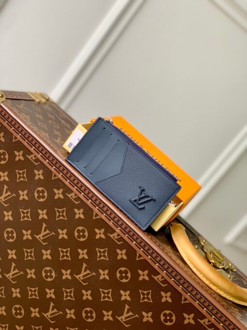 LV Coin Card Holder Blue