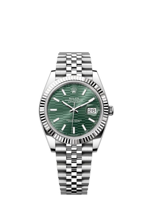 Watch Rolex Datejust 41 Mint green Fludet