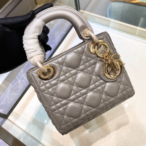 Dior Mini Lady Bag Silver