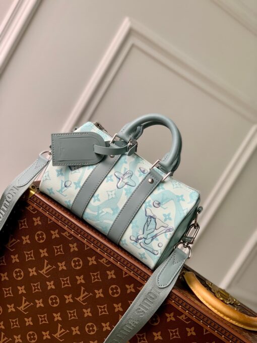 LV Keepall 25 Crystal Blue