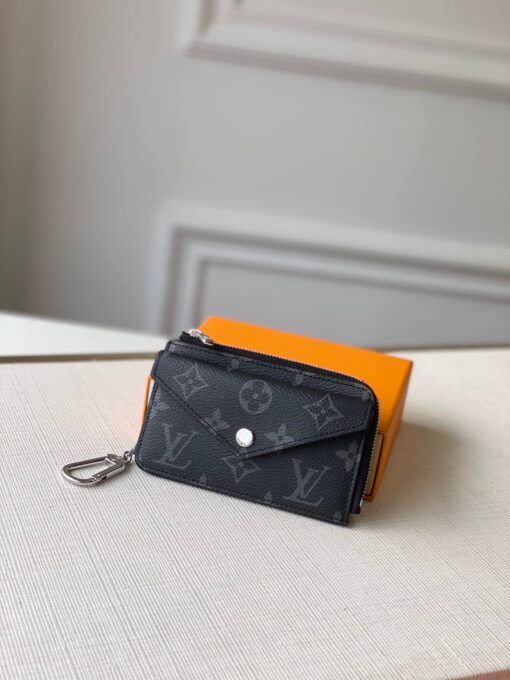 LV Card Holder Canvas Black