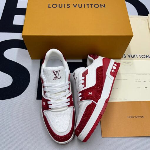 LV Trainer Swarovski Red