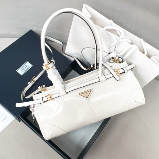 Prada Cameo leather handbag White