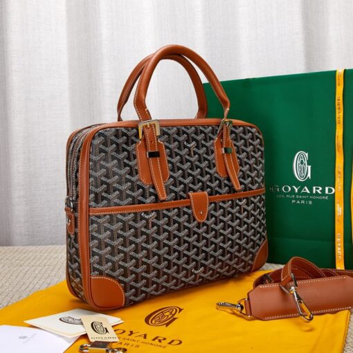 Goyard Ambassade Case Black & Tan