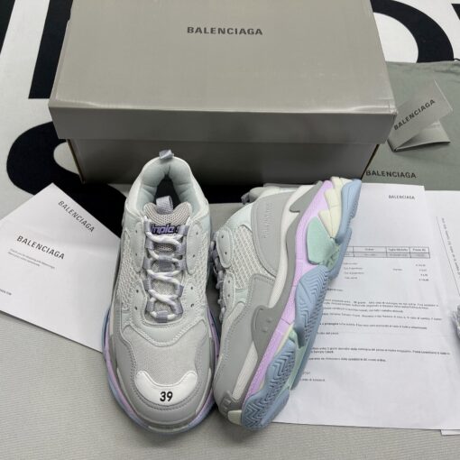 Balenciaga Triple S White Blue