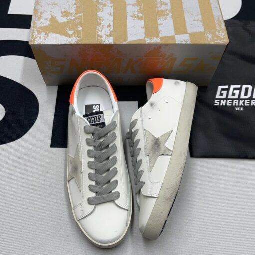 Golden Goose Superstar White Orange