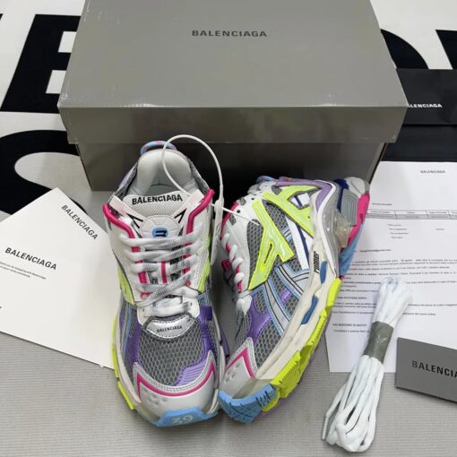 Balenciaga Runner Trainers Grey Light