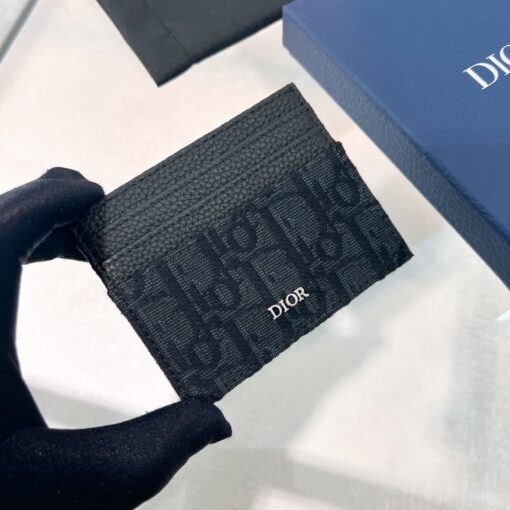 Dior Oblique Card Holder Black