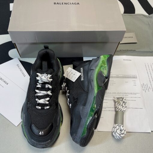 Balenciaga Triple S Clear Sole Black Yellow