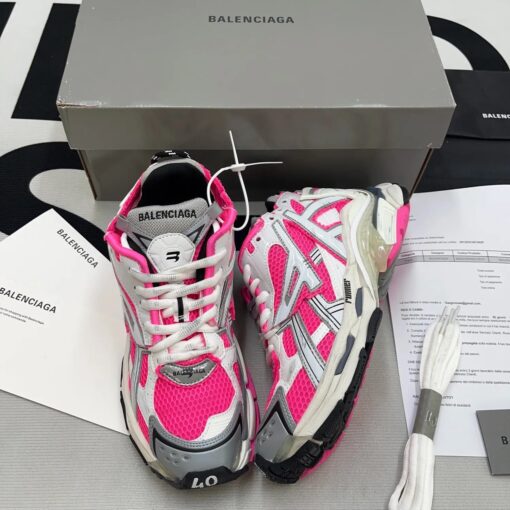 Balenciaga Runner Trainers Neon Pink