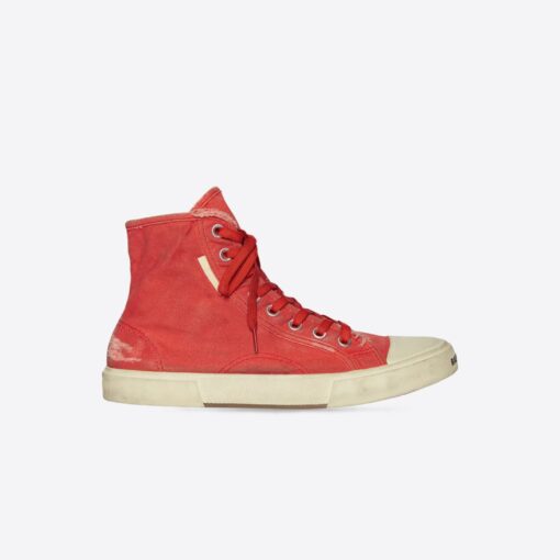 Balenciaga Paris High Destroyed - Red