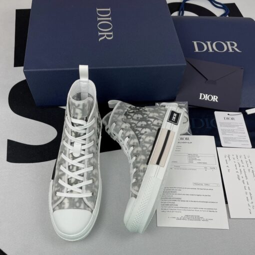 Dior B23 High-Top White and Black Oblique