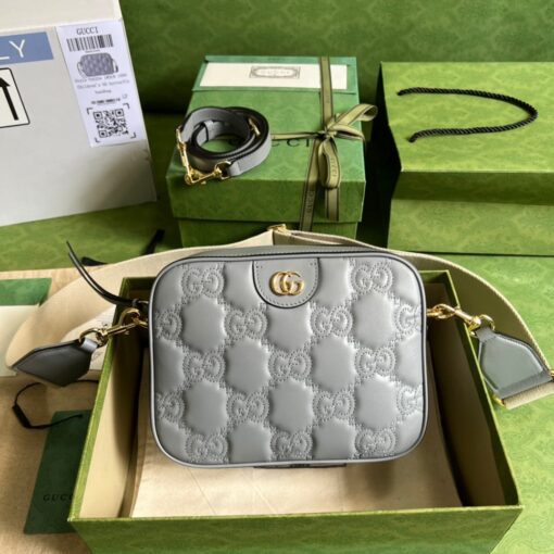 Gucci Shoulder Bag Grey 702234