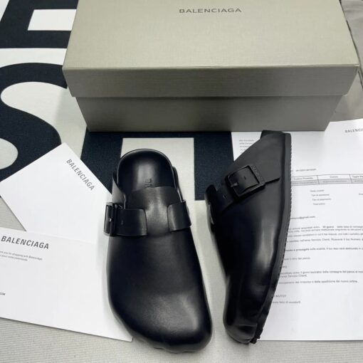 Balenciaga Sunday Mule Leather Black