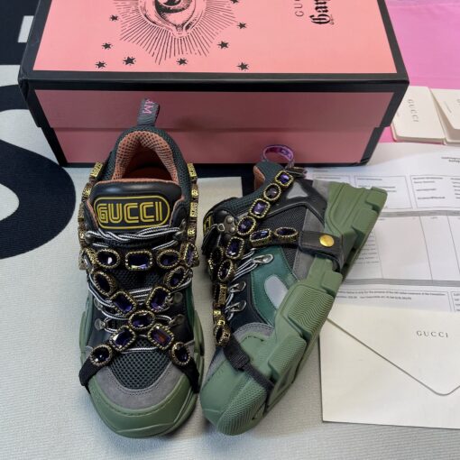 Gucci Flashtrek Crystals Green