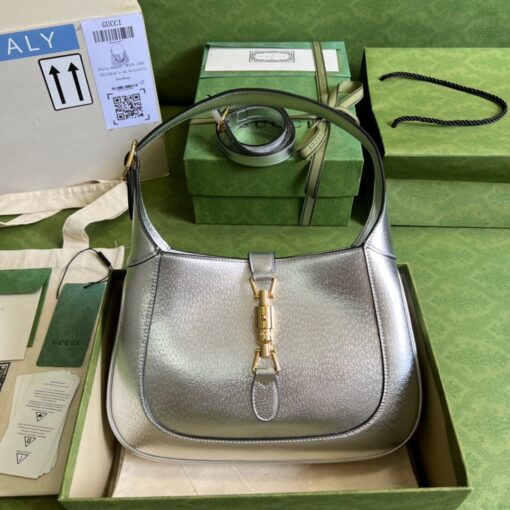 Gucci HandBag Silver 636709