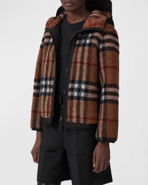 Burberry 002 Sherpa Jacket Brown (Women's)