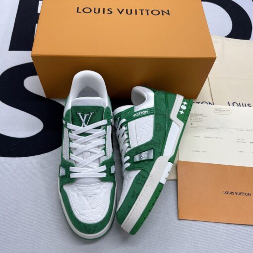 LV Trainer Monogram Denim Green