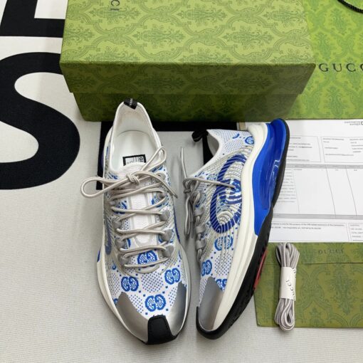 Gucci Run Sneaker White Blue