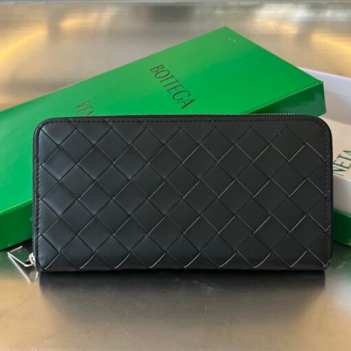 Bottega Veneta Zip Wallet Black