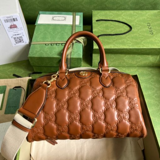 Gucci Savoy Bag Brown 702242